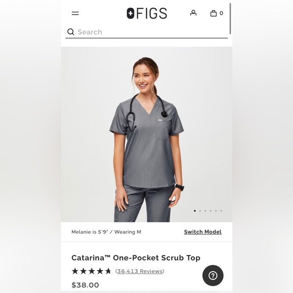 Figs scrub top - Picture 3 of 3